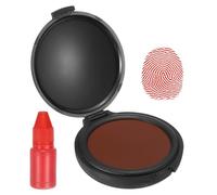 PATIKIL Fingerprint Ink Pads, Thumbprint Ink Pad with 5ml Water-Based Ink Quick-Drying & Portable for Notary Stamp Office Supplies Identification ID Security Enforcement, Red