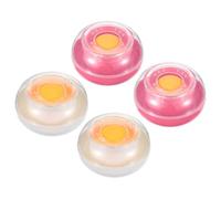 PATIKIL Fingertip Moistener, 4 Pcs 3 Inch Plastic Reusable Non-Slip Finger Moistener Finger Damper for Bank Papers Bills Documents Counting, Pink/White