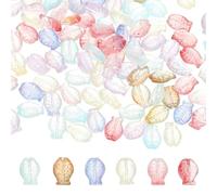 PATIKIL Fish Beads, 100Pcs Crystal Fish Beads Translucent Czech Glass Beads Spacer Bead for DIY Jewelry Making Bracelets Necklace
