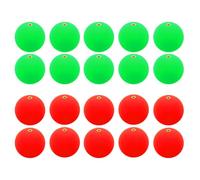 PATIKIL Fishing Bobber 24mm/0.9 Inch Dia, 20 Pack Slip Foam Floats Buoy Rig Stoppers for Crappie Trout Bass Fishing, Red,Green
