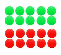 PATIKIL Fishing Bobber 30mm/1.2 Inch Dia, 30 Pack Slip Foam Floats Buoy Rig Stoppers for Crappie Trout Bass Fishing, Red,Green