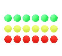 PATIKIL Fishing Bobbers Floats 1.3 Inch Dia, 18 Pack Fishing Rig Float Round Slip Responsive Pompano Floats Buoy Rig Stoppers for Surf Fishing Crappie Trout Catfish, Red/Green/Yellow