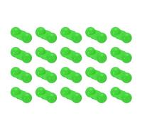 PATIKIL Fishing Double Rattle Beads, 20 Pack ABS Plastic Catfish Rattles Rig Fishing Bells Sea Fishing Beads Accessory for Lures Fish, Green