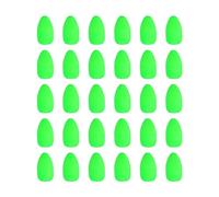 PATIKIL Fishing Foam Floats 0.8 Inch, 30Pcs Oval Snell Floats Fly Fishing Strike Indicator for Pompano Rig Trout Catfish Walleye, Green