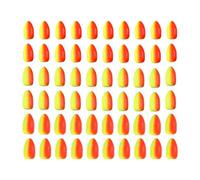 PATIKIL Fishing Foam Floats 3 Sizes, 60Pcs Oval Snell Floats Fly Fishing Strike Indicator for Pompano Rig Trout Catfish Walleye, Yellow Red