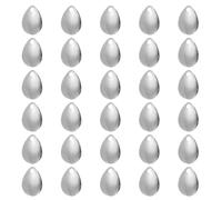PATIKIL Fishing Lure Blades 0.9x0.6",30 Pack Willowleaf Lure Making for DIY Bait, Silver
