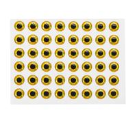 PATIKIL Fishing Lure Eyes 3D Gold Tone 10mm, 100Pcs DIY Accessory for Fishing Baits