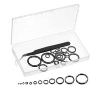 PATIKIL Fishing Rod Repair Kit 0.13-1.18in, 24Pcs 12 Size Ceramic Guides Ring Replacements Fishing Pole Eyelet Repair for Saltwater Freshwater, Black