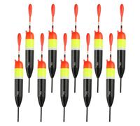 PATIKIL Fishing Slip Bobber Float 1/6oz 5g, 10 Pack Balsa Slide Floats Fishing Cork for Crappie Panfish Trout Bass, Black