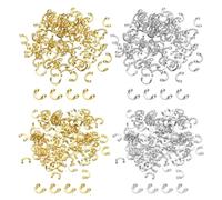 PATIKIL Fishing Spinner Clevis 6mm/0.24", 400Pcs Easy Spin U-Shaped Brass Links for Lure Fishing Spoon Spinnerbait Inline Parts Accessory, 2 Colors