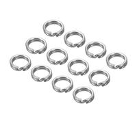 PATIKIL Fishing Split Rings 13LB, 100 Pack Stainless Steel Double Flat Wire Lure Ring 2mm for Jigging Trolling Saltwater Terminal Tackle Connector