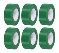 PATIKIL Flagging Tape 1.2" x98', 6 Pack PVC Non-Adhesive Neon Marking Tape for Tree Survey Boundaries Outdoor Trail, Dark Green