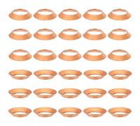 PATIKIL Flare Gasket, 30Pcs Fit for 3/8" Tube Size 45 Degree Copper Flared Pipe Fittings for Air Conditioner Refrigeration Accessories