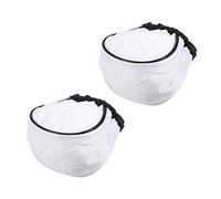 PATIKIL Flash Bounce Diffuser Cap, 2Pcs Cloth Universal Mini Soft Elastic Mouth Cap Cover for Flashlight Photography Camera Speed Light, White