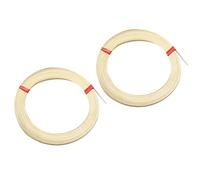 PATIKIL Flat Brass Wire, 2 Rolls 30Gauge/0.25x3mm 6m/19.69ft Bendable Flat Craft Wire for Jewelry DIY Making Earring Beading Garden Plants, Brass