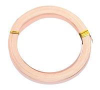 PATIKIL Flat Copper Wire, 2 Rolls 32Gauge/0.2x6mm 6m/19.69ft Bendable Flat Craft Wire for Jewelry DIY Making Earring Beading Garden Plants, Copper