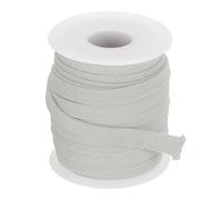 PATIKIL Flat Drawstring Cord 0.4 Inch x 10 Yd, Soft Cotton Draw String Replacement Rope Cords Roll for Hoodie Sweatpants Shorts Pants Strap Garment, Gray