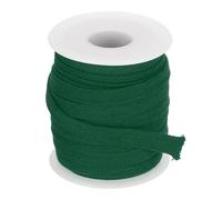 PATIKIL Flat Drawstring Cord 0.4 Inch x 10 Yd, Soft Cotton Draw String Replacement Rope Cords Roll for Hoodie Sweatpants Shorts Pants Strap Garment Dark Green
