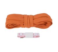 PATIKIL Flat Drawstring Cord 10mm x 5 Yd, Draw String Replacement Flat Rope Soft Cotton Hoodie String Cords Roll with Ruler for Sweatpants Shorts Pants Strap Garment, Brown