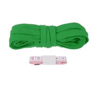 PATIKIL Flat Drawstring Cord 10mm x 5 Yd, Draw String Replacement Flat Rope Soft Cotton Hoodie String Cords Roll with Ruler for Sweatpants Shorts Pants Strap Garment, Green