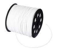 PATIKIL Flat Suede Leather Lace, 100 Yard Faux Suede Leather String Cord DIY Supplies for Necklace Bracelet Beading Jewelry Making Tassels Art Crafts, White (2.6MM)