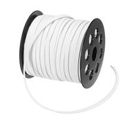 PATIKIL Flat Suede Leather Lace, 5mm x 50 Yard Faux Suede Leather Cord DIY Supplies for Necklace Bracelet Beading Jewelry Making Tassels Art Crafts, White