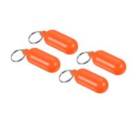 PATIKIL Floating Keychain, 4 Pack Plastic Key Float Surfing Fishing Marine Sailing Key Holder Buoyant Keyrings for Boating Kayaking Water Sports, Orange