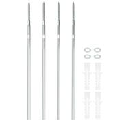 PATIKIL Floating Shelf Invisible Support Bracket 12", 4 Pcs Carbon Steel Hidden Brackets, Blind Shelf Supports with Shelving Mounting Hardware for Floating Wood Shelves, Silver