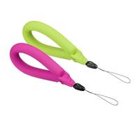 PATIKIL Floating Wrist Straps, 2Pcs Neoprene Waterproof Lightweight 250g Buoyancy Wristband Strap for Underwater Camera Swimming Snorkeling, Pink, Green