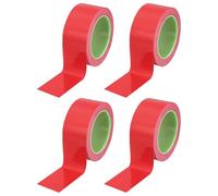 PATIKIL Floor Marking Tape 2 Inch x 110 Ft, 4 Pcs Self-Adhesive Warning Safety Tape Caution Stripe for Walls Floors Pipes Equipment Outdoor, Red
