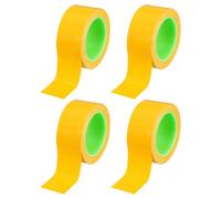 PATIKIL Floor Marking Tape 2 Inch x 110 Ft, 4 Pcs Self-Adhesive Warning Safety Tape Caution Stripe for Walls Floors Pipes Equipment Outdoor, Yellow