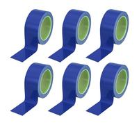 PATIKIL Floor Marking Tape 2 Inch x 110 Ft, 6 Pcs Self-Adhesive Warning Safety Tape Caution Stripe for Walls Floors Pipes Equipment Outdoor, Blue