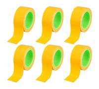 PATIKIL Floor Marking Tape 2 Inch x 110 Ft, 6 Pcs Self-Adhesive Warning Safety Tape Caution Stripe for Walls Floors Pipes Equipment Outdoor, Yellow