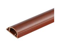 PATIKIL Floor/Wall Cable Raceway Cord Cover 39"Lx1"Wx0.4"H Cord Hider Channel Self-Adhesive Red Brown for TV Wire Management