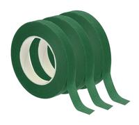 PATIKIL Floral Tape 1/2" x 30 Yard, 3 Pack Flower Wrap Adhesive Tape for Bouquet Stem Wrapping, Dark Green