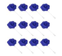 PATIKIL Flower Boutonnieres Pin, 12 Pcs Handmade Camellia Lapel Pin for Men Women Suit Wedding Graduation Anniversary Brooch Outfit Accessories, Sapphire