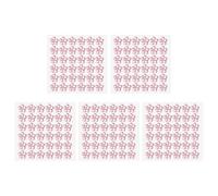 PATIKIL Flower Self-Adhesive Rhinestone Stickers, 5 Sheet/180 Pcs Face Gems Jewel Stickers Crystal Embellishment Sheets for Crafting Nail Decor Makeup DIY, Pink