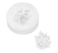 PATIKIL Flower Silicone Moulds, 3D Blooming Floral Chocolate Fondant Mould for DIY Casting Resin Candle Soap Handmade Making Cake Decorating Crafts (White, 4.2x1.3cm)
