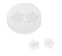 PATIKIL Flower Silicone Moulds, 3D Blooming Floral Chocolate Fondant Mould for DIY Casting Resin Candle Soap Handmade Making Cake Decorating Crafts (White, 4.2x0.5cm)