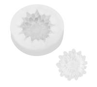 PATIKIL Flower Silicone Moulds, 3D Blooming Floral Chocolate Fondant Mould for DIY Casting Resin Candle Soap Handmade Making Cake Decorating(White, 4.5x1cm)