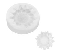 PATIKIL Flower Silicone Moulds, 3D Blooming Floral Chocolate Fondant Mould for DIY Casting Resin Candle Soap Handmade Making Cake Decorating Crafts (White, 4.1x0.9cm)