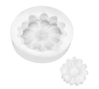 PATIKIL Flower Silicone Moulds, 3D Blooming Floral Chocolate Fondant Mould for DIY Casting Resin Candle Soap Handmade Making Cake Decorating Crafts (White, 4.1x1.1cm)