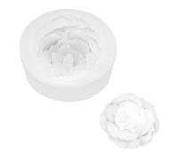 PATIKIL Flower Silicone Moulds, 3D Blooming Floral Chocolate Fondant Mould for DIY Casting Resin Candle Soap Handmade Making Cake Decorating Crafts (White, 4x1.8cm)