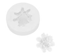 PATIKIL Flower Silicone Moulds, 3D Blooming Floral Chocolate Fondant Mould for DIY Casting Resin Candle Soap Handmade Making Cake Decorating Crafts (White, 5x1.4cm)