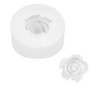 PATIKIL Flower Silicone Moulds, 3D Blooming Floral Chocolate Fondant Mould for DIY Casting Resin Candle Soap Handmade Making Cake Decorating Crafts (White, 3.8x1.3cm)