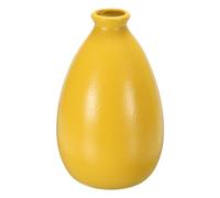 PATIKIL Flower Vase, Ceramic Vases for Flowers Matte Small Floral Vases Flower Arrangement for Home Decoration, Gold Yellow