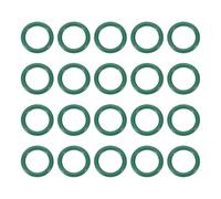 PATIKIL Fluorine Rubber O-Ring 10mm OD 7mm ID 1.5mm Width, 20Pcs Metric FKM Sealing Gasket Replacement for Seal Plumbing and Faucet Hose Machinery Plumbing Valves, Green