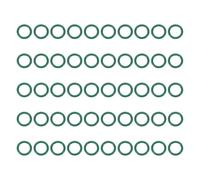 PATIKIL Fluorine Rubber O-Ring 10mm OD 7mm ID 1.5mm Width, 50Pcs Metric FKM Sealing Gasket Replacement for Seal Plumbing and Faucet Hose Machinery Plumbing Valves, Green