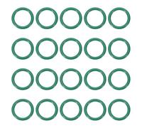 PATIKIL Fluorine Rubber O-Ring 11mm OD 8mm ID 1.5mm Width, 20Pcs Metric FKM Sealing Gasket Replacement for Seal Plumbing and Faucet Hose Machinery Plumbing Valves, Green