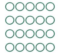 PATIKIL Fluorine Rubber O-Ring 14.5mm OD 11.5mm ID 1.5mm Width, 20Pcs Metric FKM Sealing Gasket Replacement for Seal Plumbing and Faucet Hose Machinery Plumbing Valves, Green